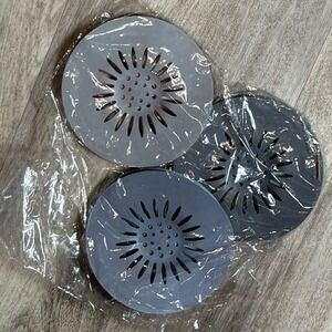 6 PCS Hair Catcher Bathtub Drain Protector Silicone‎ Easy Install & Clean New